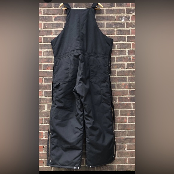 NEW Carhartt Overalls Heavy Quilted Black 50x30 Men’s RN 14806 R33 *Flaw* - Picture 2 of 6